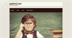 Desktop Screenshot of geekvisit.com
